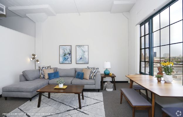 inside historic innes station apartments in downtown wichita, kansas