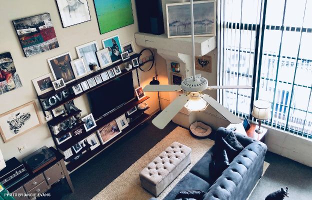 inside historic innes station apartments in downtown wichita, kansas