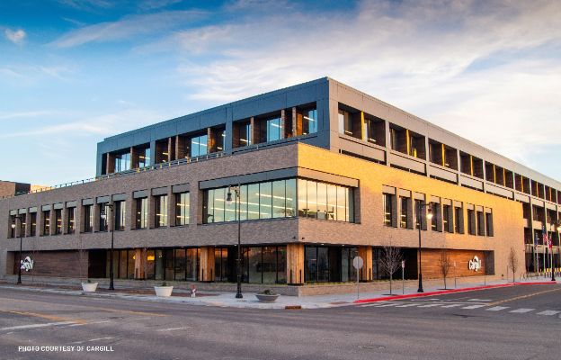 outside view of cargill protein in downtown wichita, kansas