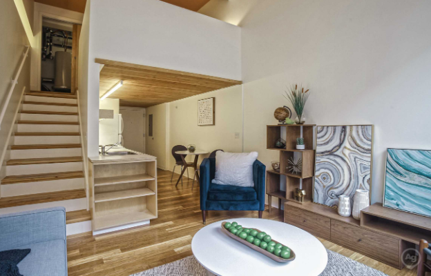 interior of the lux apartments in wichita kansas