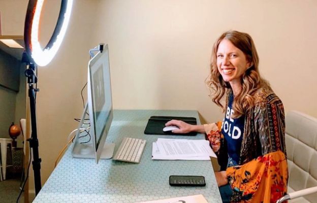 lacey cruse at coworking space the hive wichita