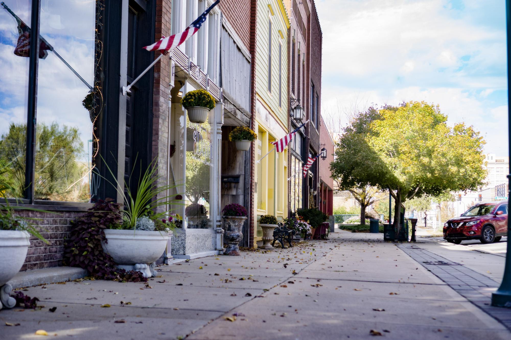 street of hutchinson near wichita, kansas