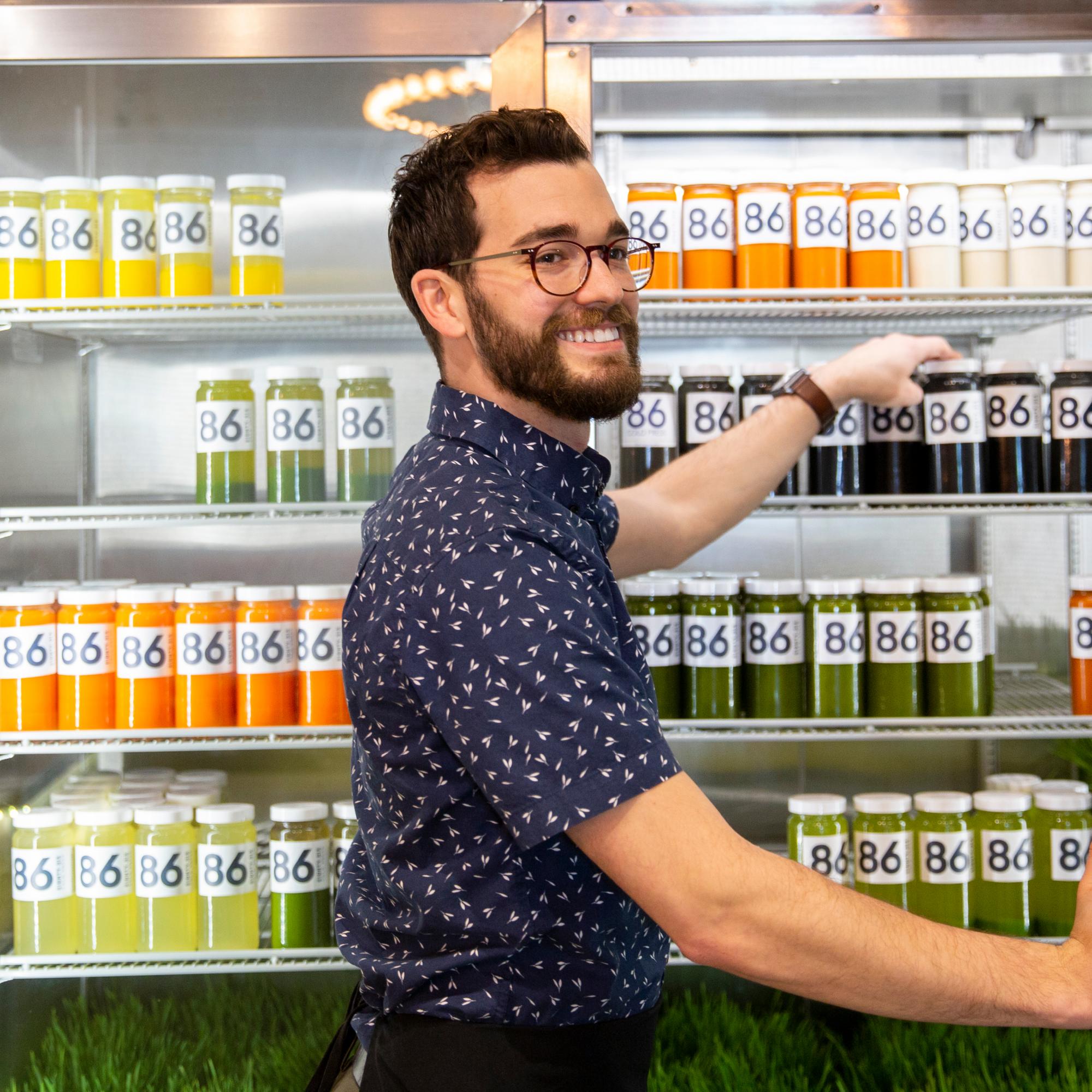 founder of 86 cold press juice in wichita, kansas