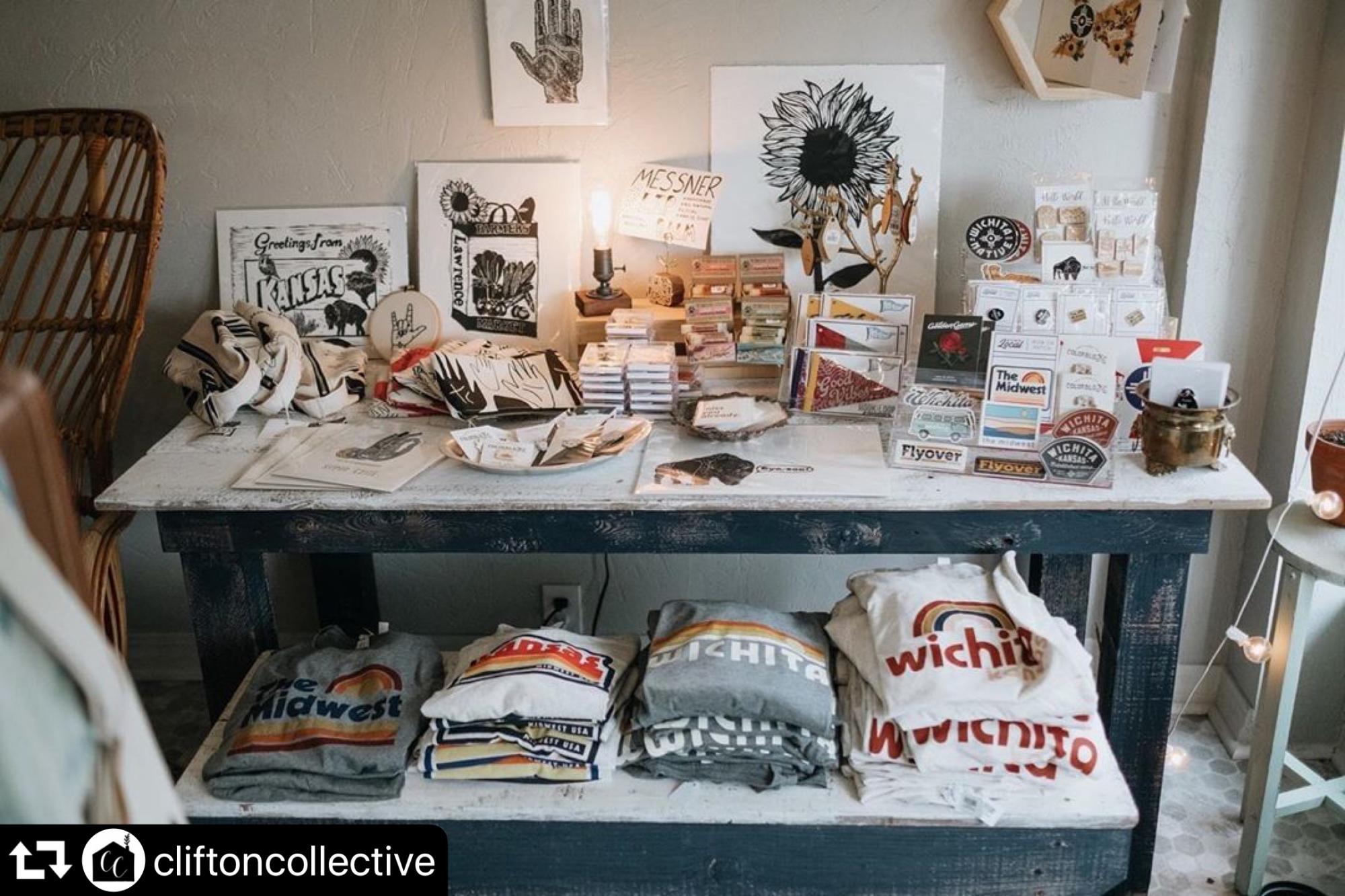 local shop clifton collective in clifton square in downtown wichita, kansas