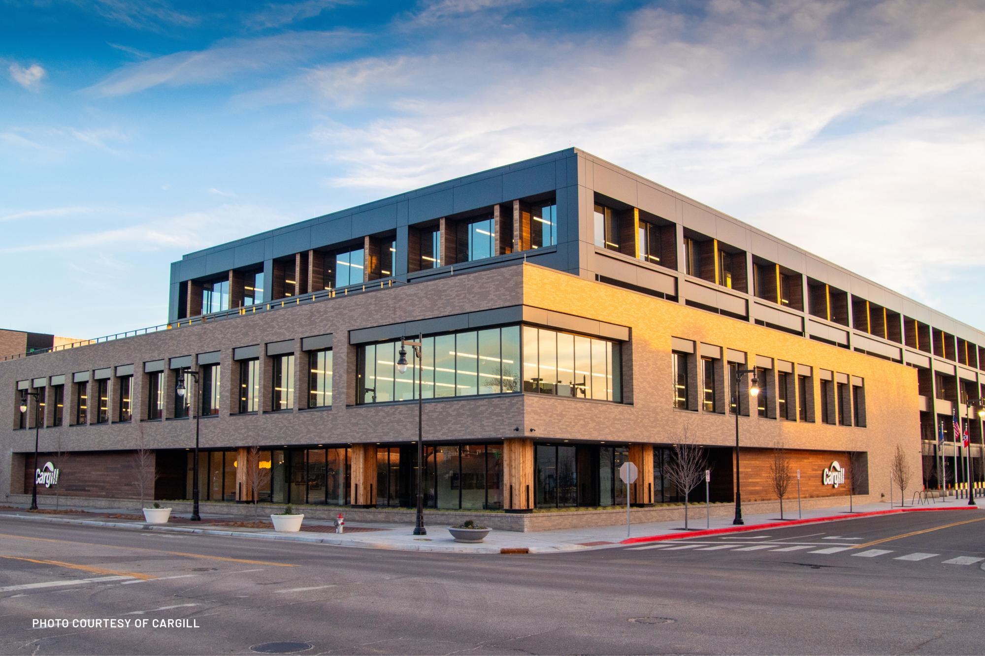 outside view of cargill protein in downtown wichita, kansas